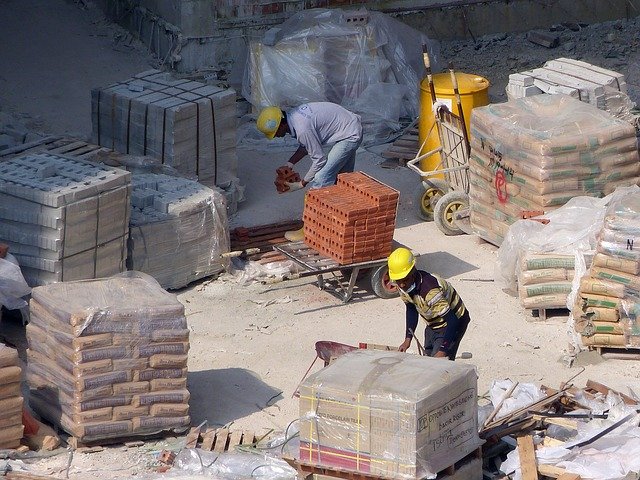 construction sur un chantier